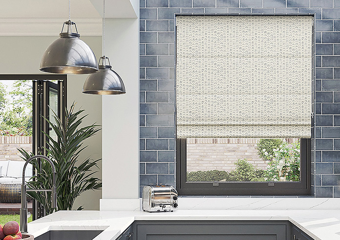 Rolling Hills Velvet, Mineral - Roman Blind - Image 3